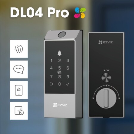 EZVIZ DL04 Pro Smart Deadbolt Lock Kunci Pintu Sidik Jari