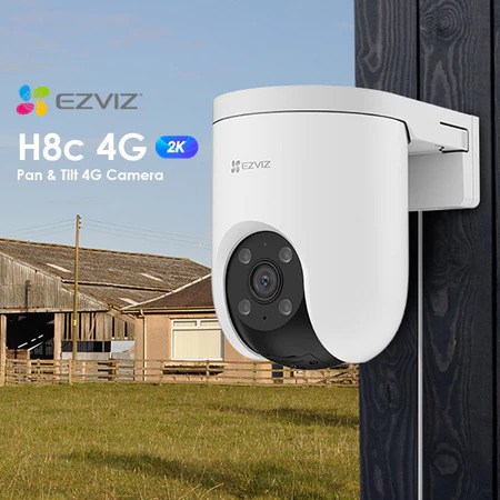 Ezviz H8C 4G 3MP 2K Pan & Tilt 4G Outdoor Ip Camera CCTV