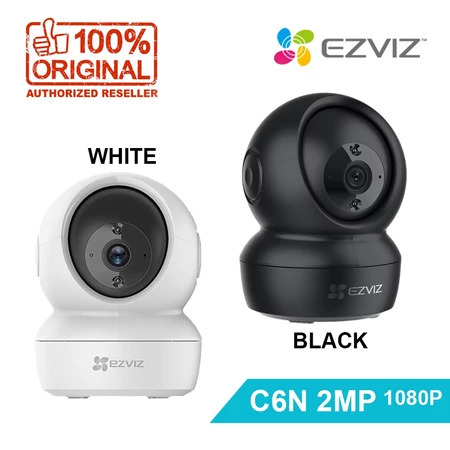 EZVIZ C6N 2MP 1080p Smart Wi-Fi Pan & Tilt Camera - BLACK